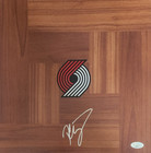 Donovan Clingan Signed Floorboard W  Jsa Coa  cg37171 Portland Trail Blazers