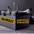Dewalt Tools Black Text Logo Vinyl Decal  group Of 2  - Different Sizes