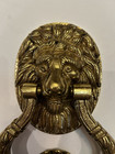Solid Brass Door Knocker - Lion - Heavyweight - Made In Portugal