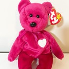 Ty Valentina Red Bear Beanie Baby 1998 1999 Tag W  Errors Retired Hologram Plush