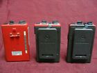 Lot 3 Red Grey Motorola Minitor Ii 2 Vhf Emergency Fire Radio Pagers - For Parts
