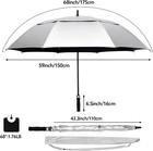 68inch Golf Umbrella Uv Protection Extra Large Oversized Heavy Duty Auto Open Do