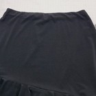 Capezio Short Ruffle Skirt Black Asymmetrical Ruffle Seams Dance Skirt Sz Sa