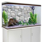  30x18  White Stone Aquarium Background Rocky Terrarium Fish Tank Decor 