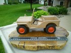 Vintage 1940s Al-toy Pressed Steel Cast Aluminum Willy s Toy Jeep - Nice 