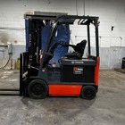 2020 Toyota 8fbchu25 5000lb Used Electric Forklift Triple Mast 10480 Hours