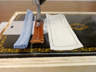 Serviced 1953 Singer 15-91 Gear Drive Sewing Machine - Denim Leather Canvas