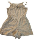 Cato Girls Beige Lace Romper L  12 14 