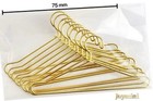 10pcs Metal Hangers Golden Dollhouse For Fashion Doll Clothing Rack Stand Toy