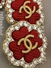 Lot Of 10  22mm Designer Button Pearl Chanel Button Replacement Gold Tone 