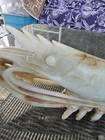 China Min Guo Old Jade Stone Handmade Carved Lobster Crayfish Shrimp Art Statue