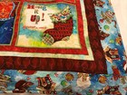 Christmas Quilt 41 5x50  Red Trim Snowman  Owl  Skocking  Candy House Handmade