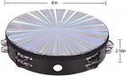 8 Inch Radiant Tambourine For Adult  Hand Held Drum With Double Row Jingles