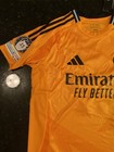 Adidas Real Madrid Mbapp    9 Orange Navy Soccer Jersey Size M