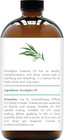 Eucalyptus Essential Oil In Glass Bottle     Huge 16 Fl Oz     100  Pure And Natural