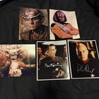 Signed Press Photograph Star Trek Original Actors Lot Of 5 Celebrities Gold Sign