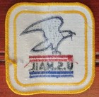 Vintage U s  Mail Postal Service Blue Eagle Emblem Cloth Patch Post Office