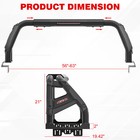 Adjustable Truck Bed Chase Rack Roll Bar For F-150 Silverado Sierra 1500 Tacoma