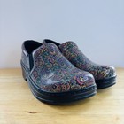 Klogs Footwear Women Paisley Floral Slip-on Clogs Size 8 5m Slip-resistant Shoes