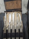 Vintage Doctor   s Pocket Surgical Leather Bound Kit 1920   s Usa Made Scalpels