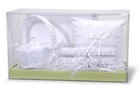 Victoria Lynn Deluxe White And Pearl Accent Wedding Bridal Guest Book 5 Piece