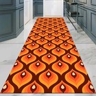 Retro Runner Rug  Mid Century Rug  70s Style Rug  Vintage Hall Rug