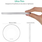 Fast Wireless Charger Charging Pad For Lphone 11 12 13 14 15 Samsung White
