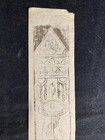 Antique Mongolian Tibetan Buddhist Tantric Woodenprint Amulet Mongolia  13-5x28