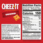Cheez-it Original Baked Snack Crackers  Lunch Snacks  21 Oz