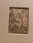 Dutch Old Master Engraving Allaert Claesz Venus Or Galathea Nude Woman 16thc