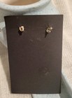 Sterling Silver 925 Hammered Double Circle Dangle Drop Earrings Butterfly