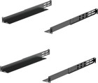2 Pack 1u Universal Rack Mount Rails 4-post Server Rack Shelf Rail With 20 9    