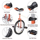 18  Wheel Unicycle Exercise Leakproof Tire Cycling Orange Chrome Exercise Gift