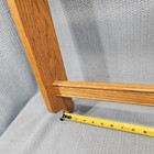 Solid Oak Quilt Rack Wood 30  Wall Mount 2  Rails