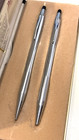 Vintage Cross Pen Pencil Set Chrome 1980s Boxed Set Made In Usa