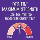 Desitin Maximum Strength Baby Diaper Rash Cream With 40  Zinc Oxide For Treat   