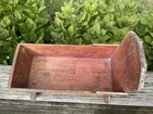 Antique Primitive Handmade Wooden Rocking Doll Cradle Folk Art