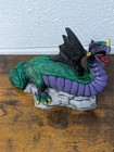 Vtg 1992 Doc Holliday Molds Dhm Ceramic Dragon Figurine Hand Painted Mythical