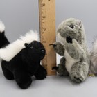 Folkmanis Mini Gray Squirrel    Skunk Finger Puppet Toy Lot