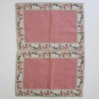Anora Linen Blend Placemats Duck Lily Pad Embroidery Germany 12 X 17