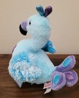 Ganz Webkinz Blufadoodle Hm453 Plush Peacock 8 Blue purple New W sealed Code Nwt