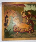 Antique Wood Carved Hand Painted Scene Depicting Spanish Dancers Dancing