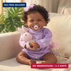 Ksbd Reborn Baby Doll Black Girl 18 Inch  Lifelike African American Newborn Doll