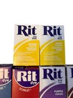 9 Rit Powder Dye Boxes 1-1 8 Oz Fabric All Purpose Concentrated Various Colors