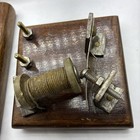 Antique 3-piece Wooden Telegraph Physics Demonstration Kit Sounder Key Set