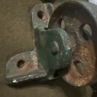 Vtg Antique Old Large Cast Iron Industrial Safe Caster Wheel Set Of 4 Heavy Duty