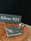 Silver Stamp Holder Envelope Locket With Fine Silver Necklace