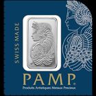 Lot Of 10 - 1 G Platinum Bar Pamp Suisse Fortuna - In Multigram Assay  9995 Fine