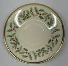 Lenox Dimension Collection Holiday Saucer 6 1 8 -replacement-holly   Berries