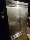 2 Door Freezer True T-49f Stainless Steel Reach In Upright 54  On Wheels  8608